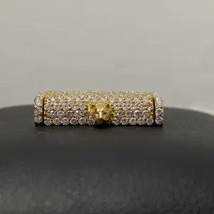 10K Yellow Gold Diamond Sleek Lock Ct Dia / 15.8gr / 14.5mm