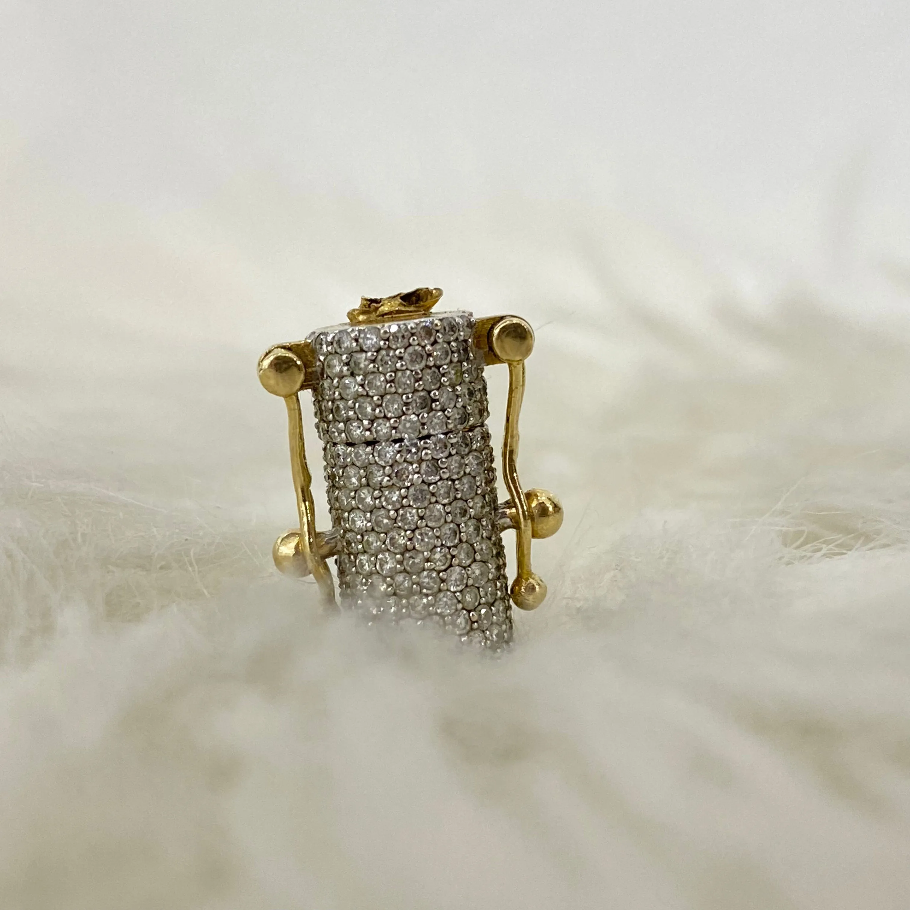 10K Yellow Gold Rope Sleek Lock Ct Dia / 6.3gr / 7mm