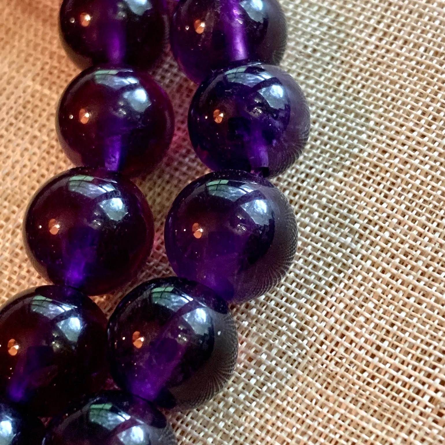 10mm Dark Amethyst Beads