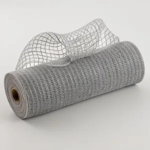 10" Burlap Deco Mesh: Grey (10 Yards)