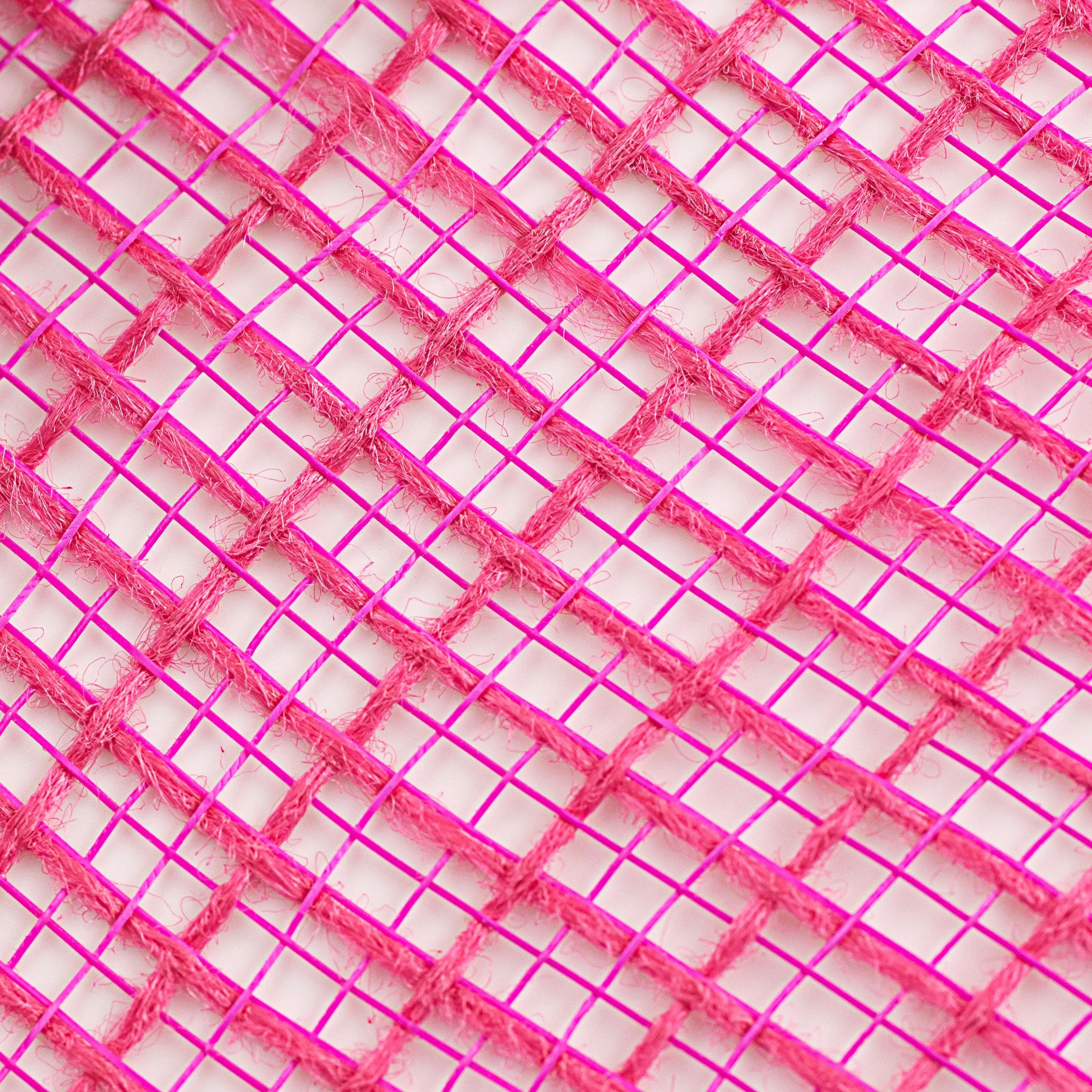 10" Check Fabric Mesh: Hot Pink