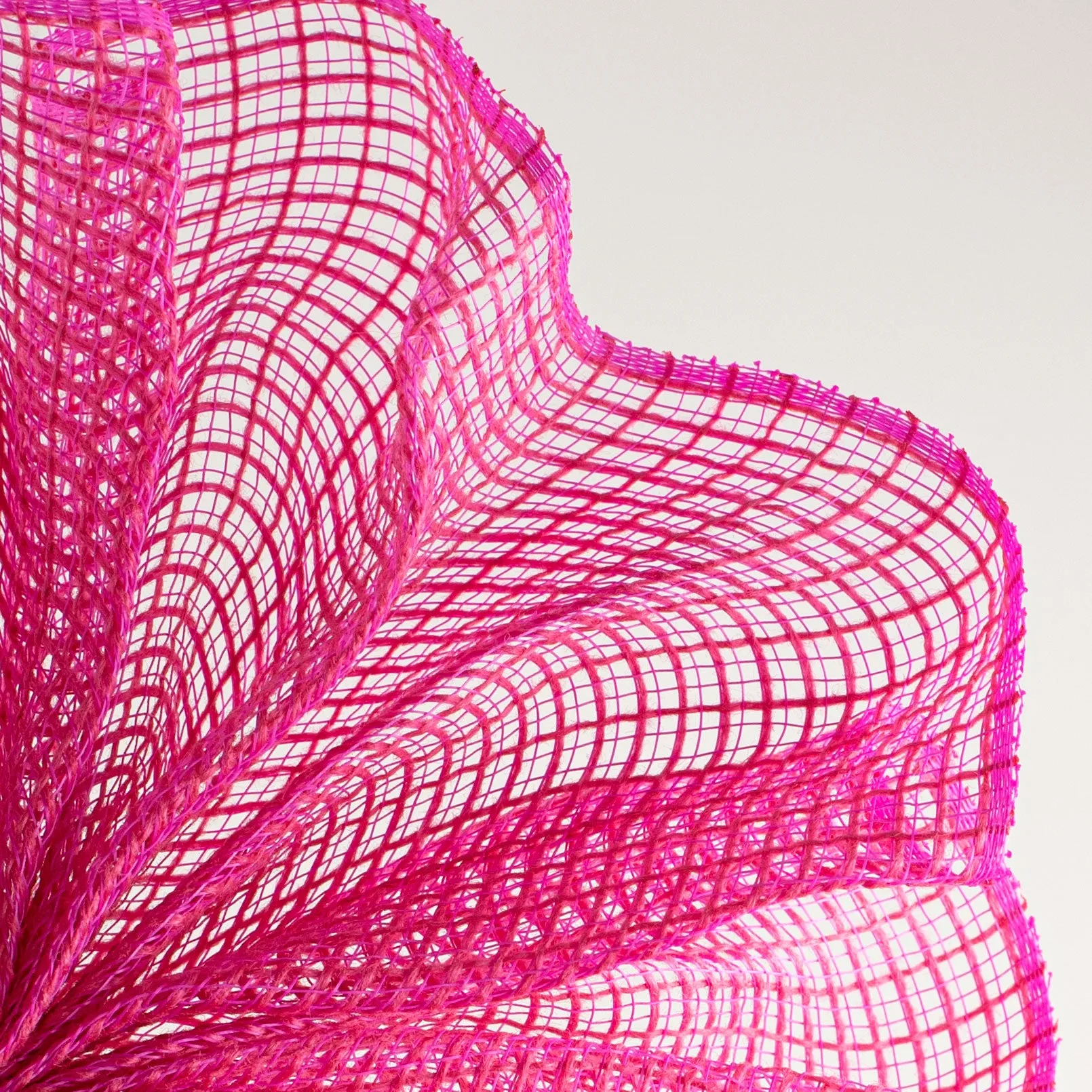 10" Check Fabric Mesh: Hot Pink