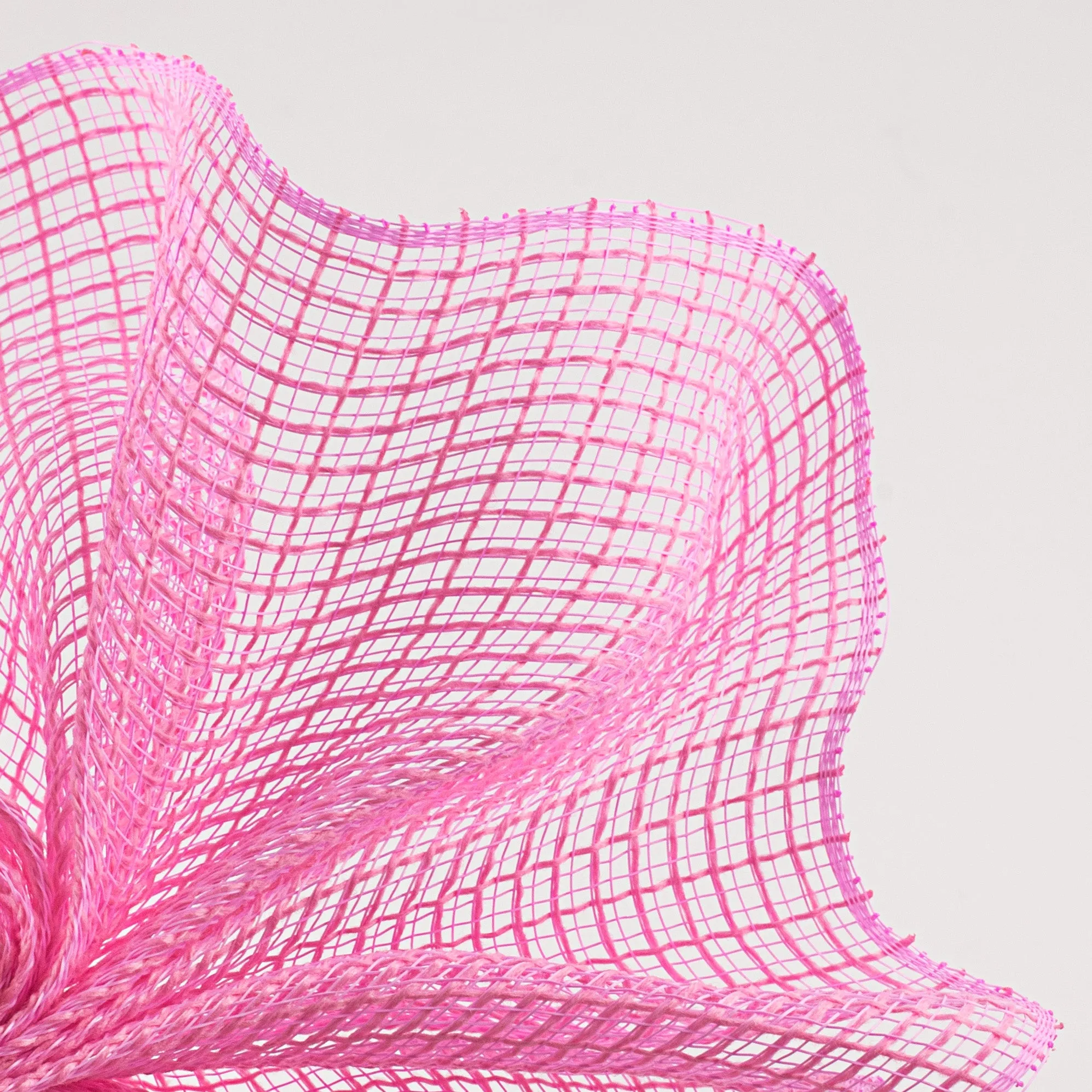 10" Check Fabric Mesh: Pink