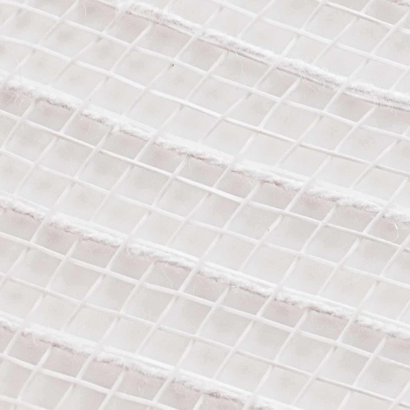 10" Cotton Poly Deco Mesh: White