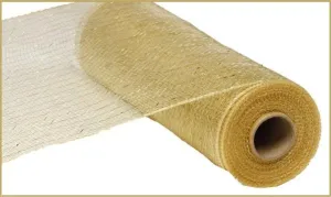 10" Deco Poly Mesh: Metallic Champagne/Gold