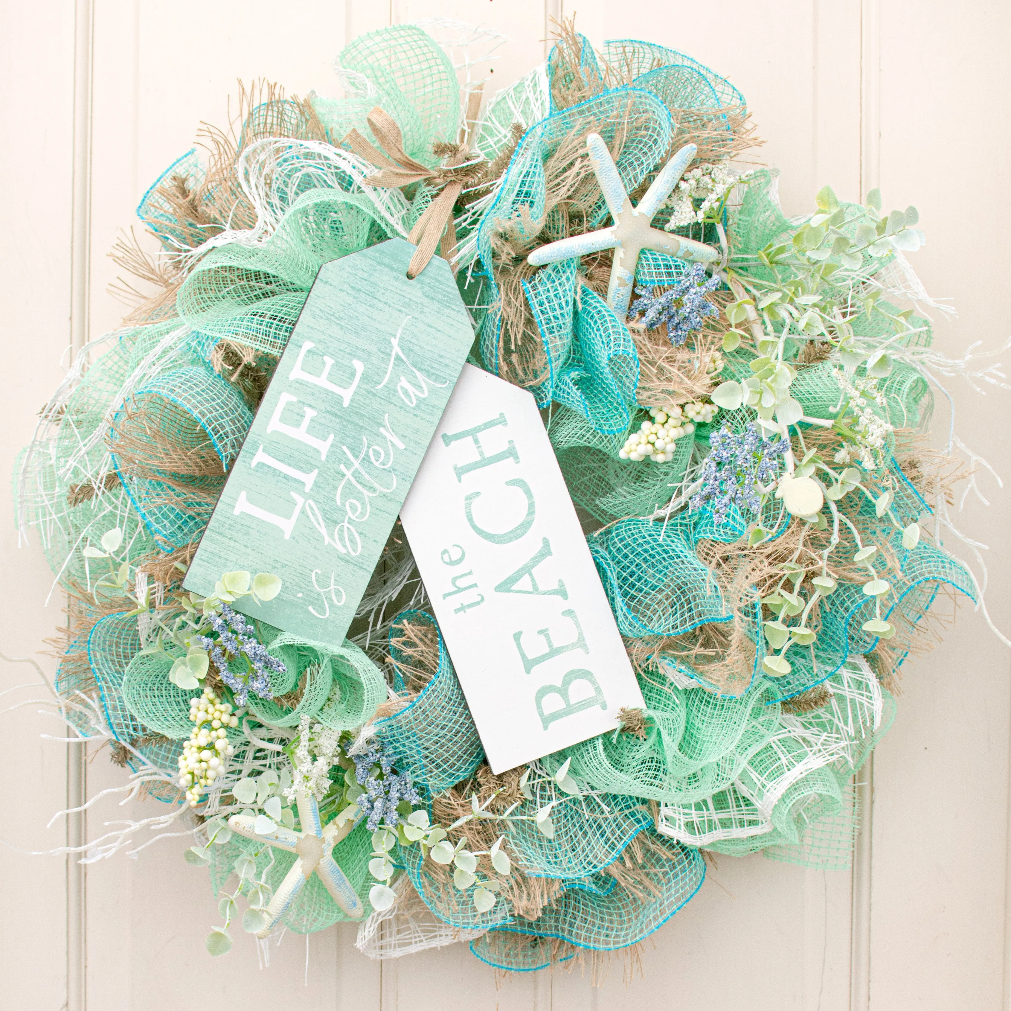 10" Fabric Mesh: Aqua