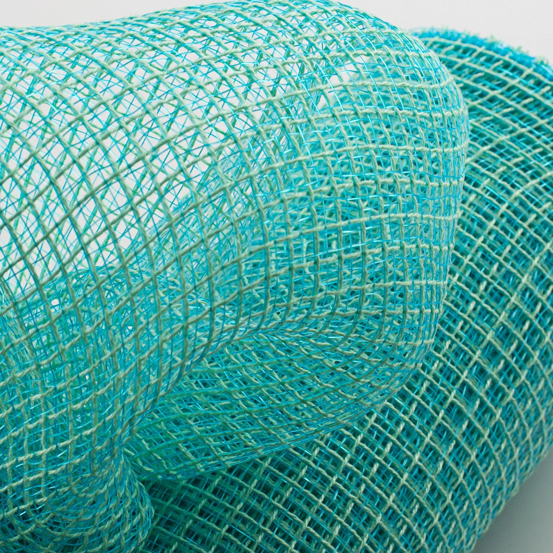 10" Fabric Mesh: Aqua