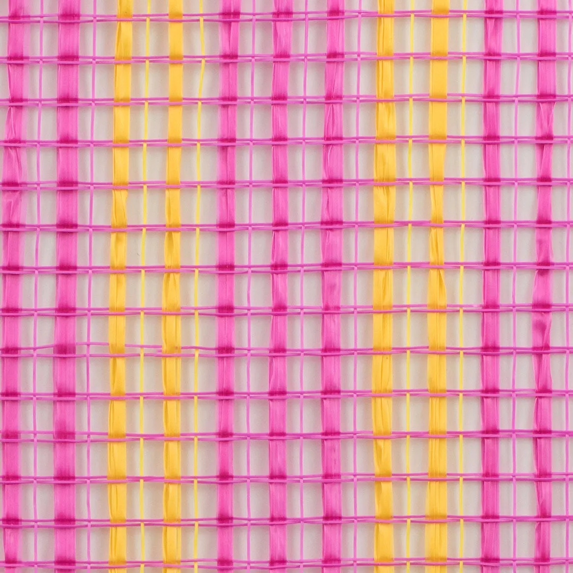10" Horizontal Wide Strip Mesh: Hot Pink & Yellow