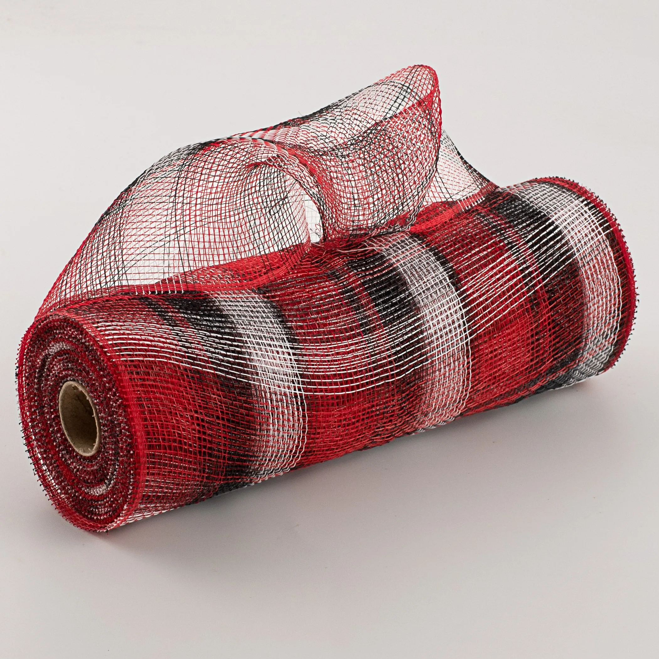10" Plaid Mesh: Christmas