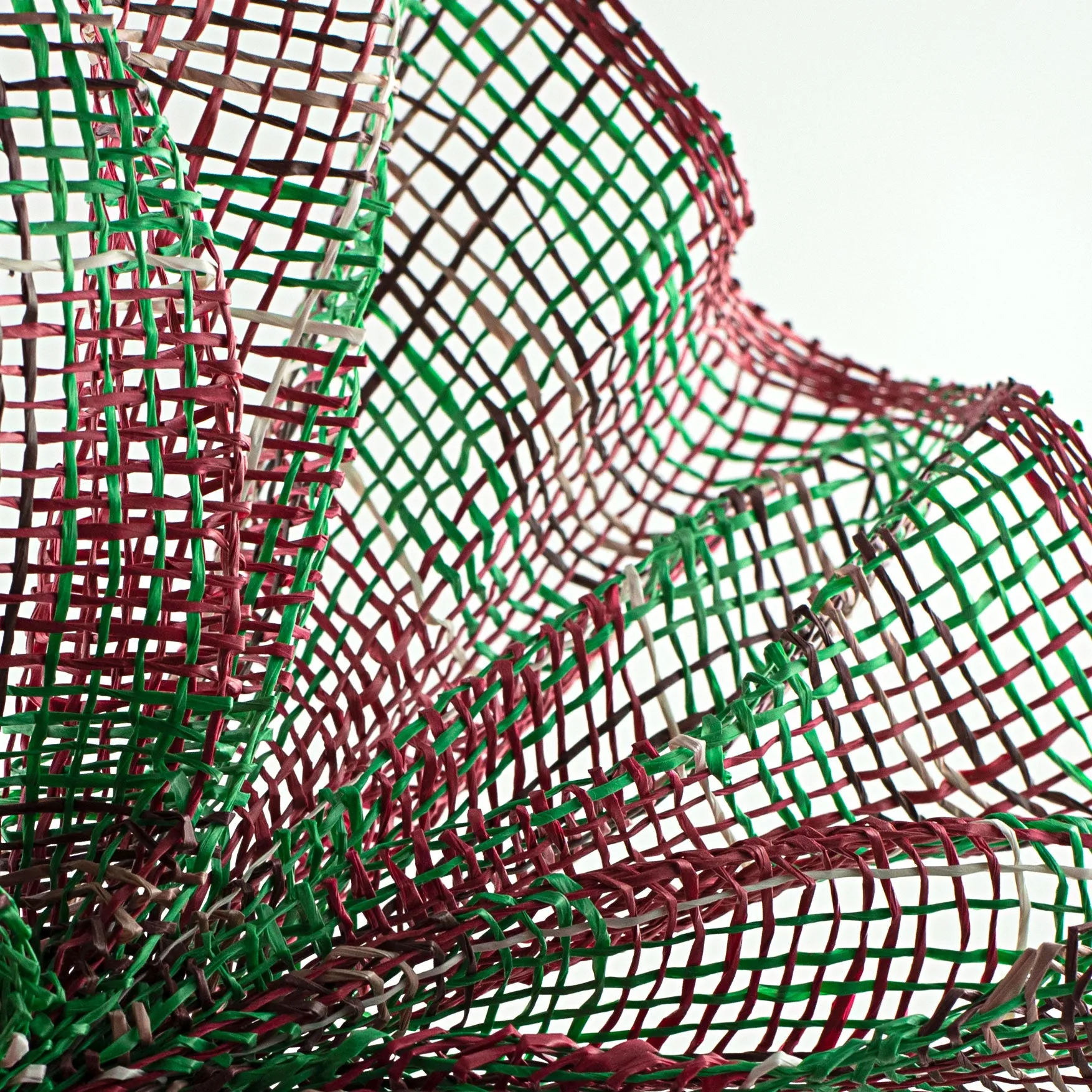 10" Plaid Poly Burlap Mesh: Cranberry, Emerald, Chocolate, Natural, Cream
