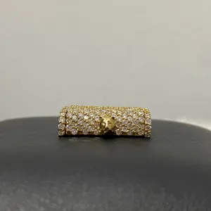 14K Yellow Gold Diamond Sleek Lock 2.04Ct Dia / 9.3gr / 12.5mm