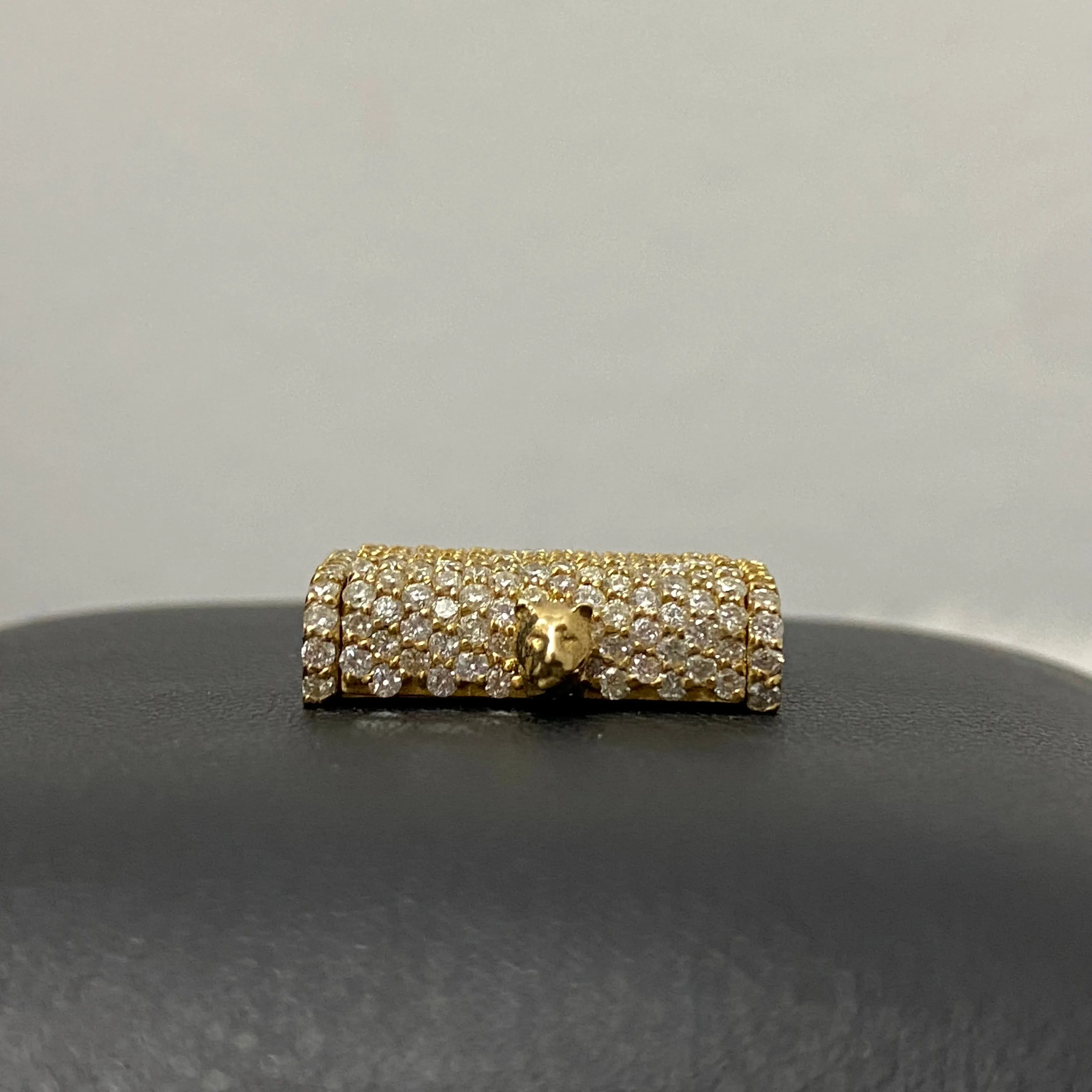 14K Yellow Gold Diamond Sleek Lock 2.04Ct Dia / 9.3gr / 12.5mm