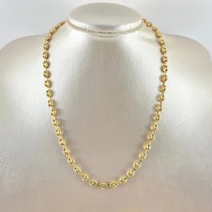 18K Yellow Gold Diamond Cut Gc Link Chain / 14.2gr / 5.7mm / 18in