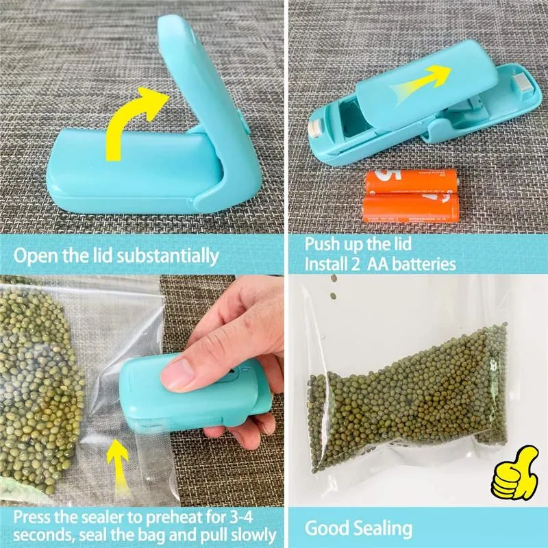 2 IN 1 Portable Cutter Bag Food Sealer Vacuum Machine