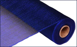 21" Deco Poly Mesh: Navy Blue