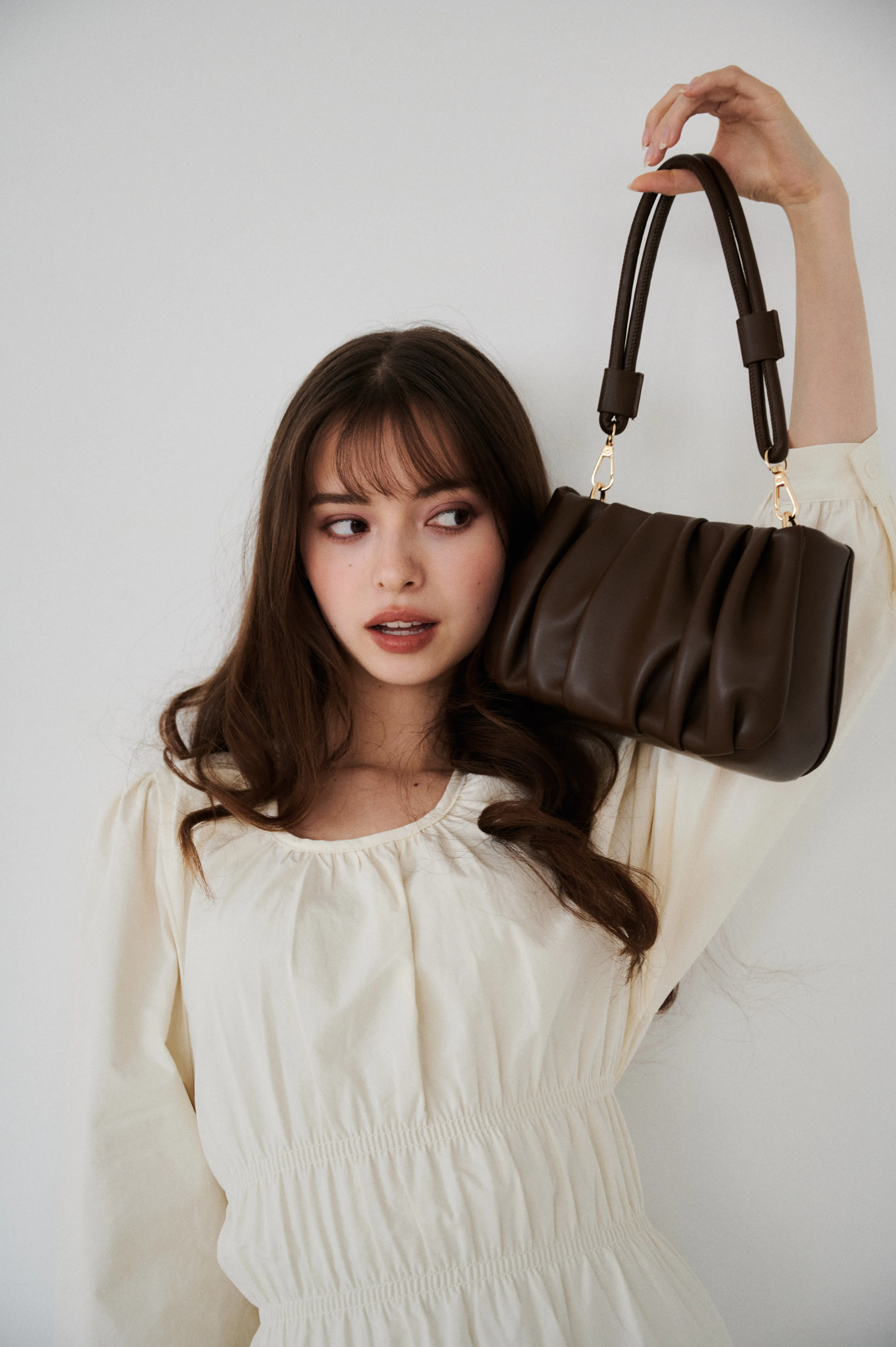 【再入荷】3way gathered mini bag