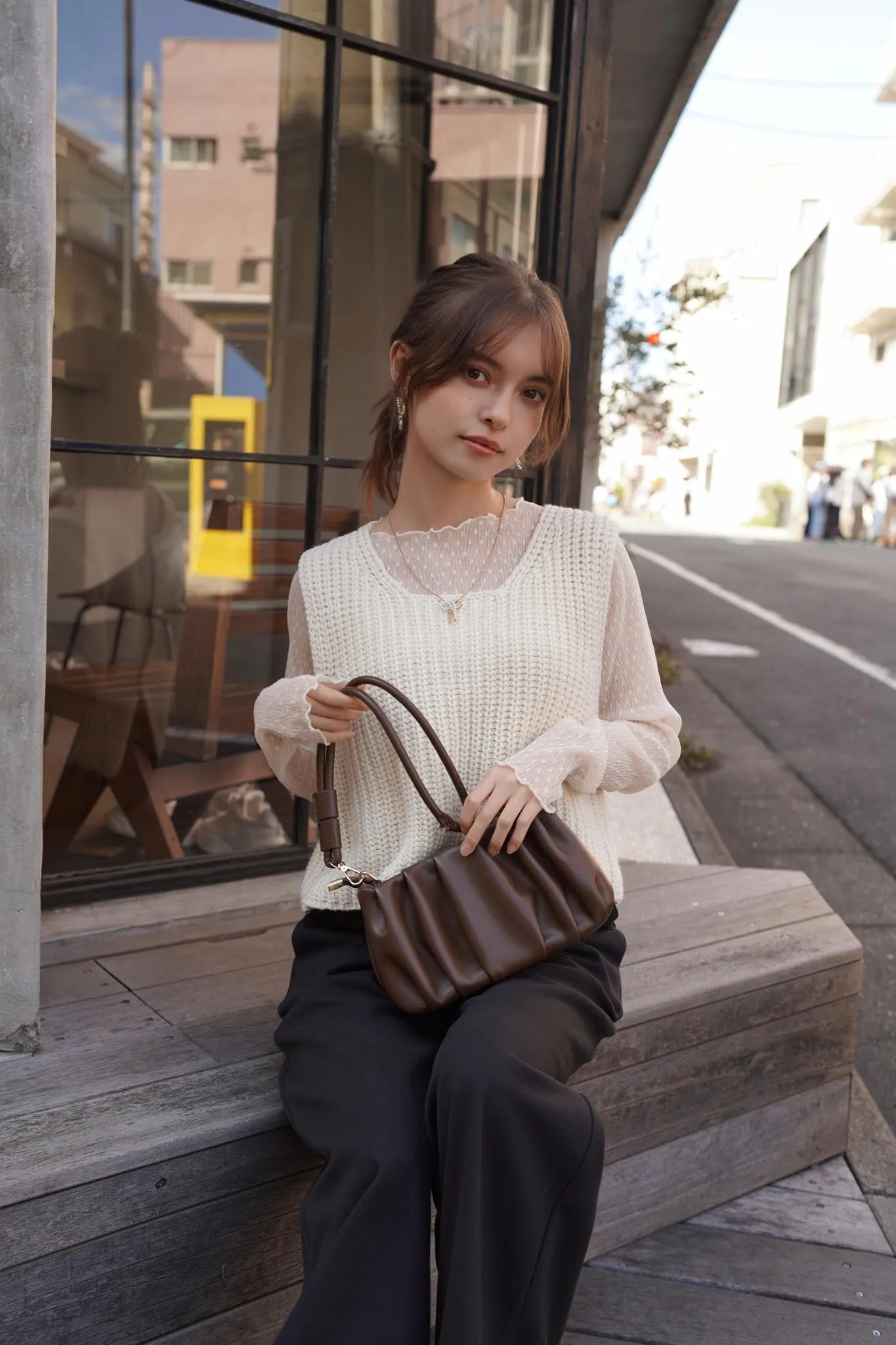 【再入荷】3way gathered mini bag