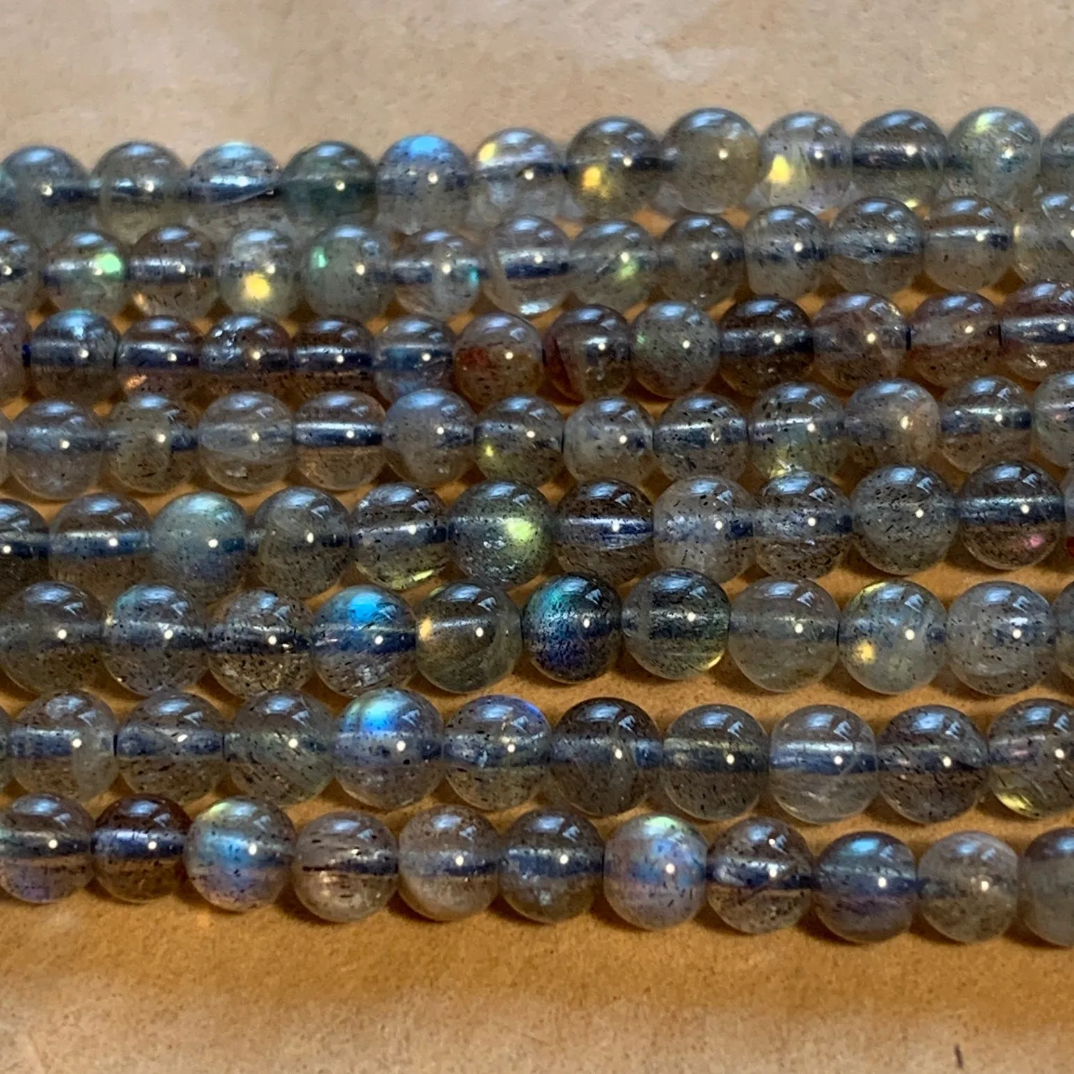 4mm Labradorite Round Beads