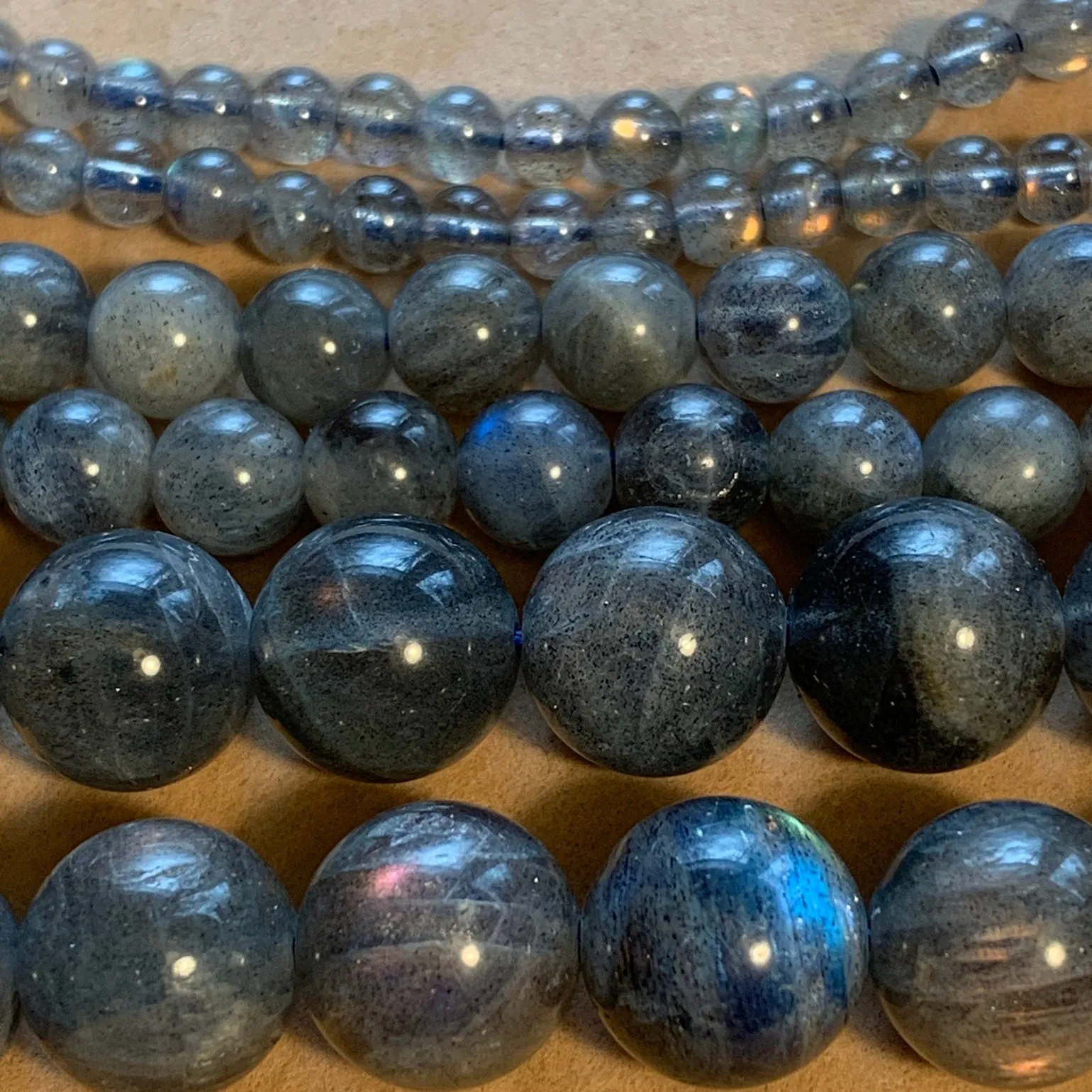 4mm Labradorite Round Beads