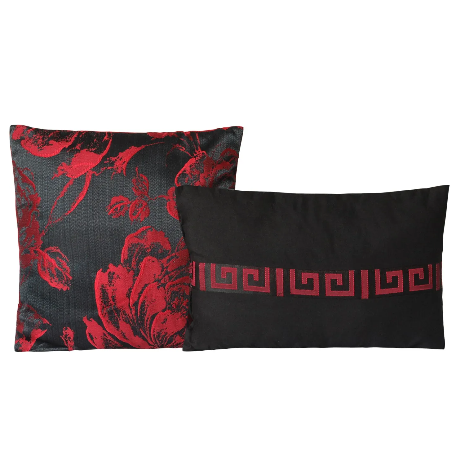 8 Piece Jacquard Fabric Patchwork Comforter Set Bed In A Bag-Tang