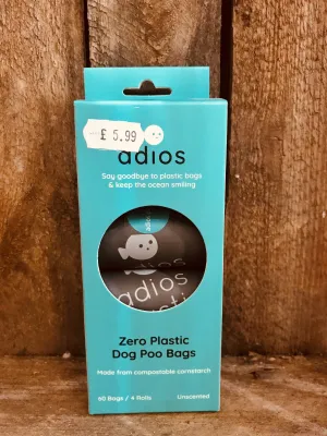 Adios Plastic 60 Compostable Poop Bags