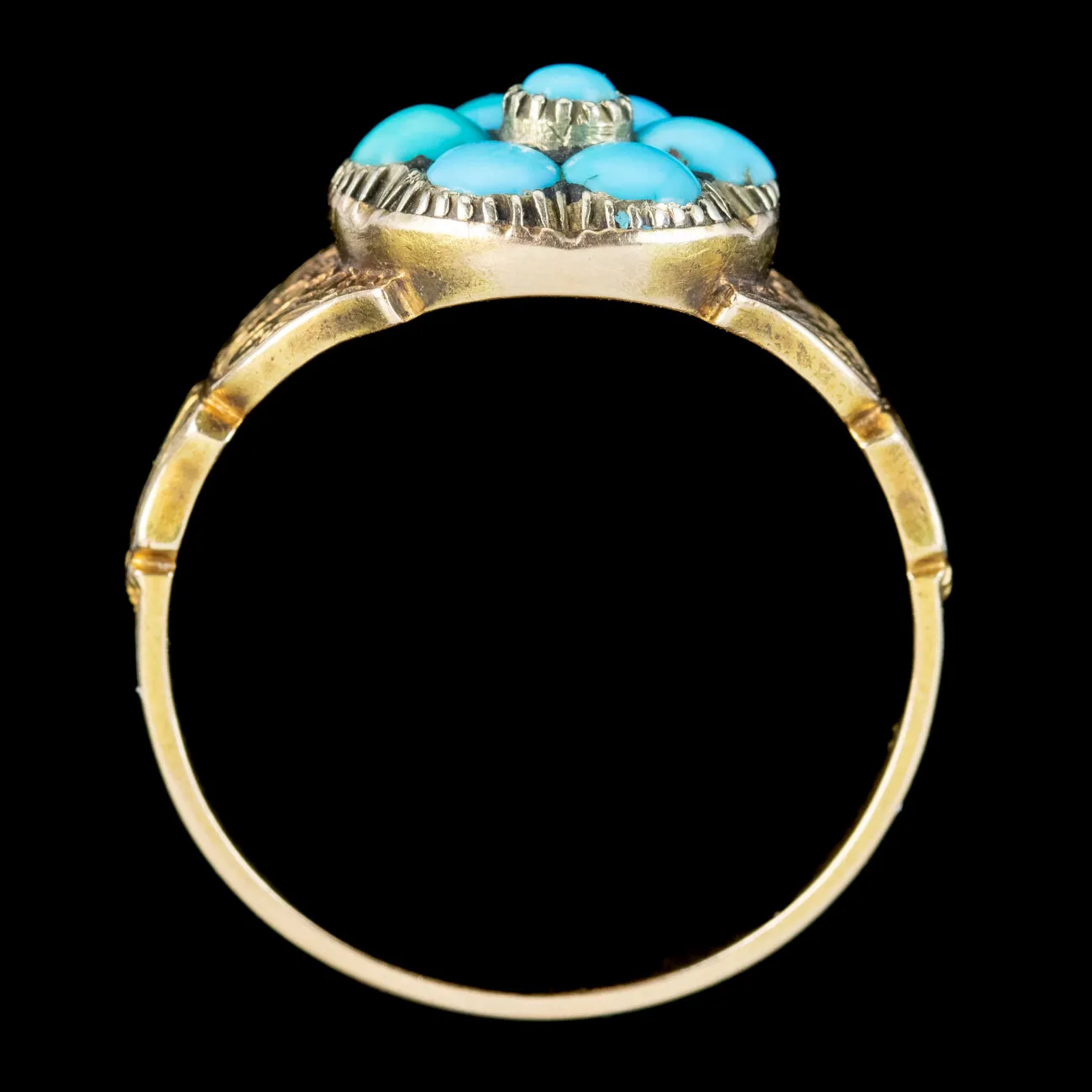Antique Georgian Turquoise Forget Me Not Ring