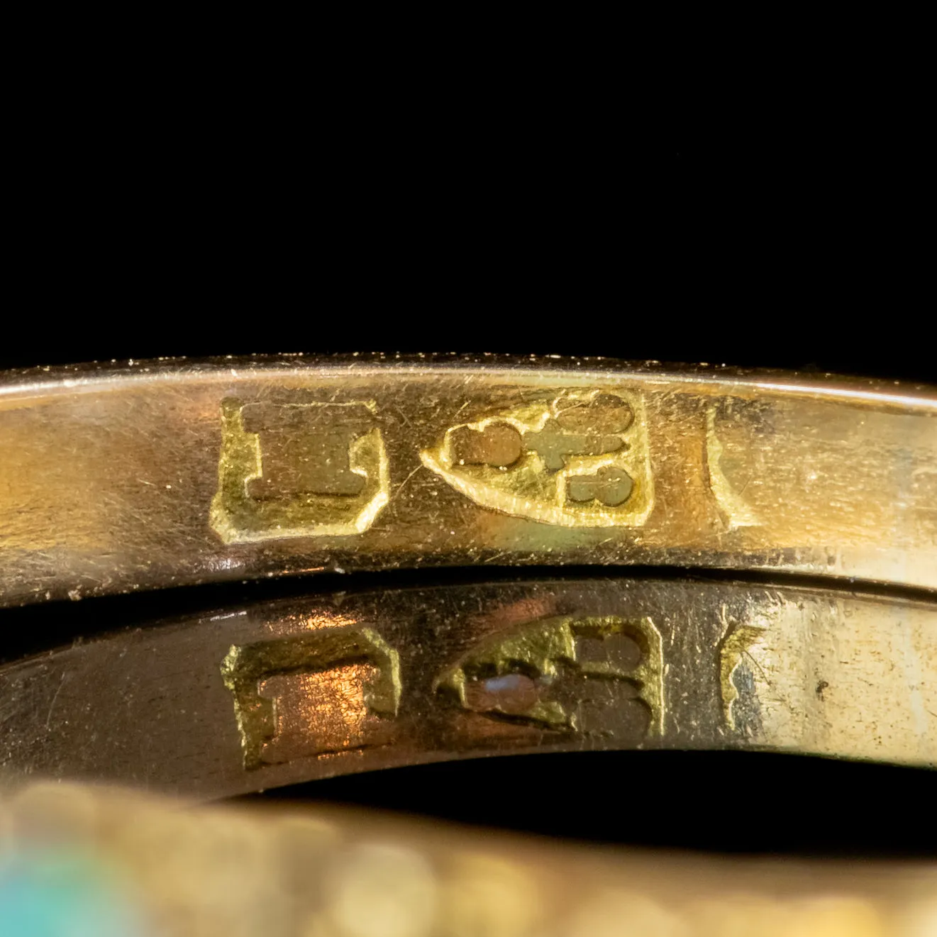 Antique Victorian Opal Diamond Ring 18ct Gold Circa 1895