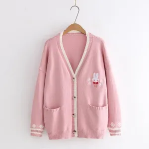Baby Bunny Gift  Sweater Top Kawaii Academia Y2K Cottagecore Coquette Fairycore Dollette Princesscore
