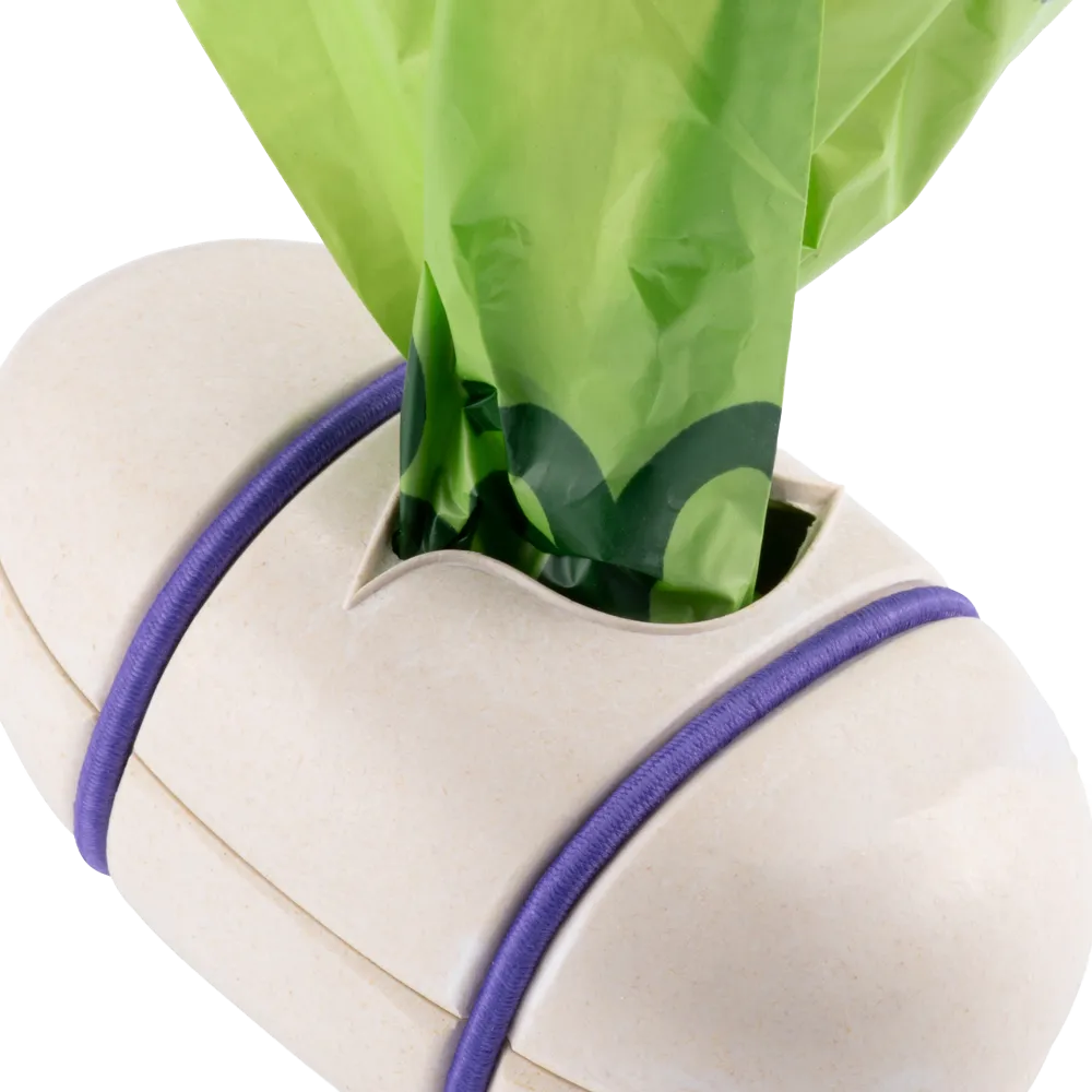 Bamboo Poop Bag Dispenser, Natural