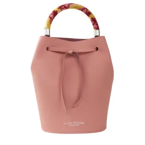BARREL MINI SAFFIANO PINK