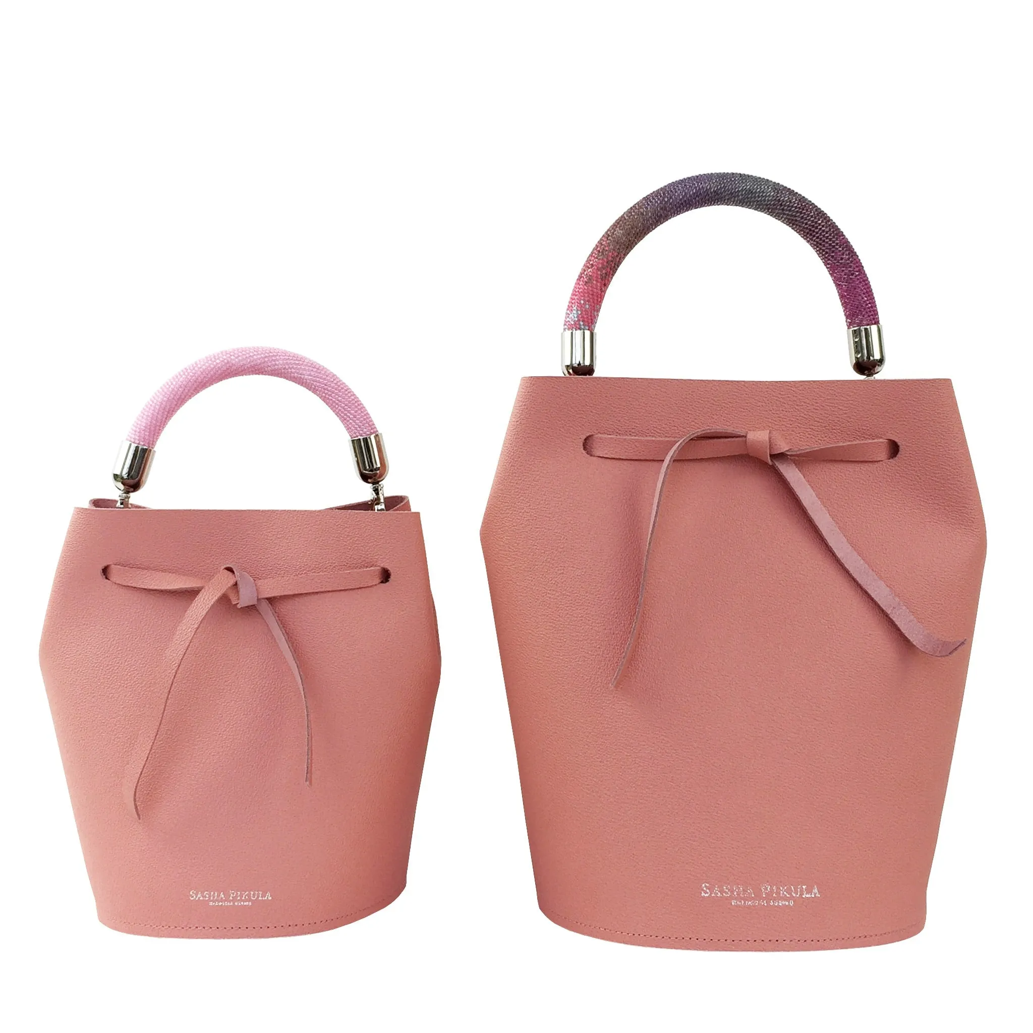 BARREL MINI SAFFIANO PINK