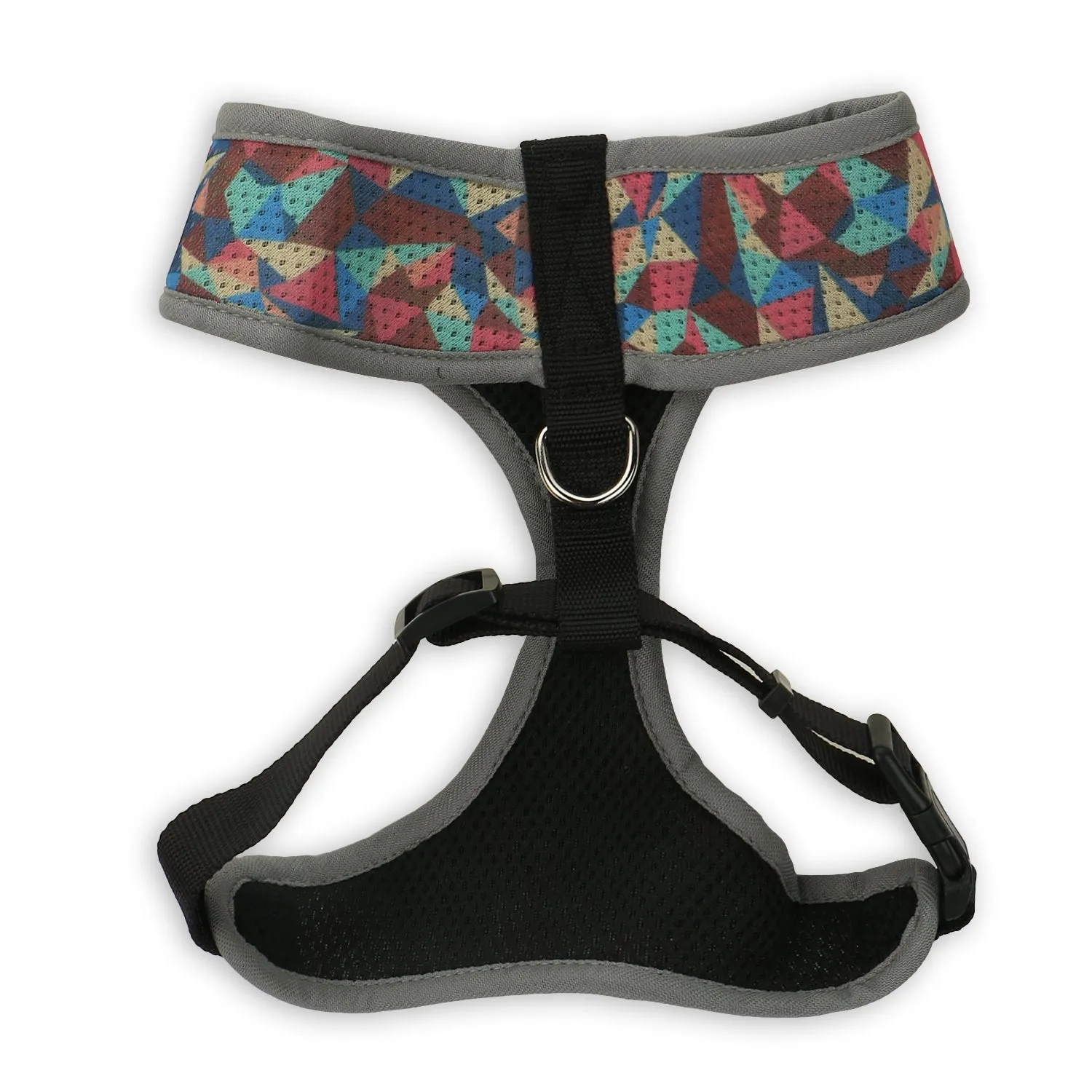 BASIL Printed Adjustable Mesh Harness for Puppies & Small Breed Dogs (Multicolor)