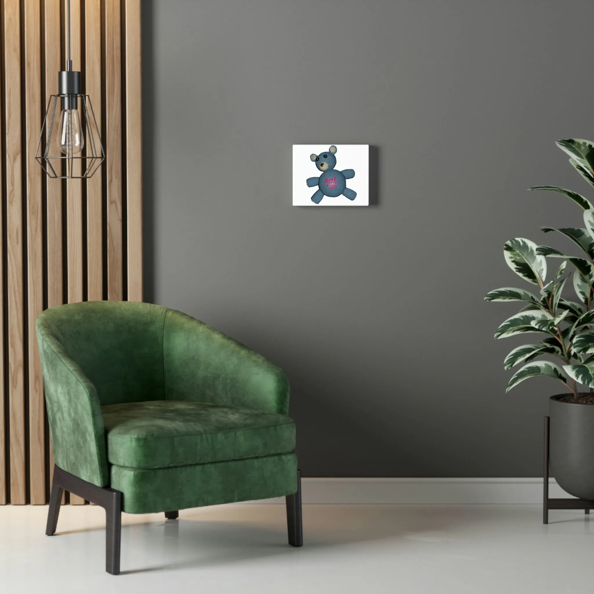 Bear Object Stretched Canvas