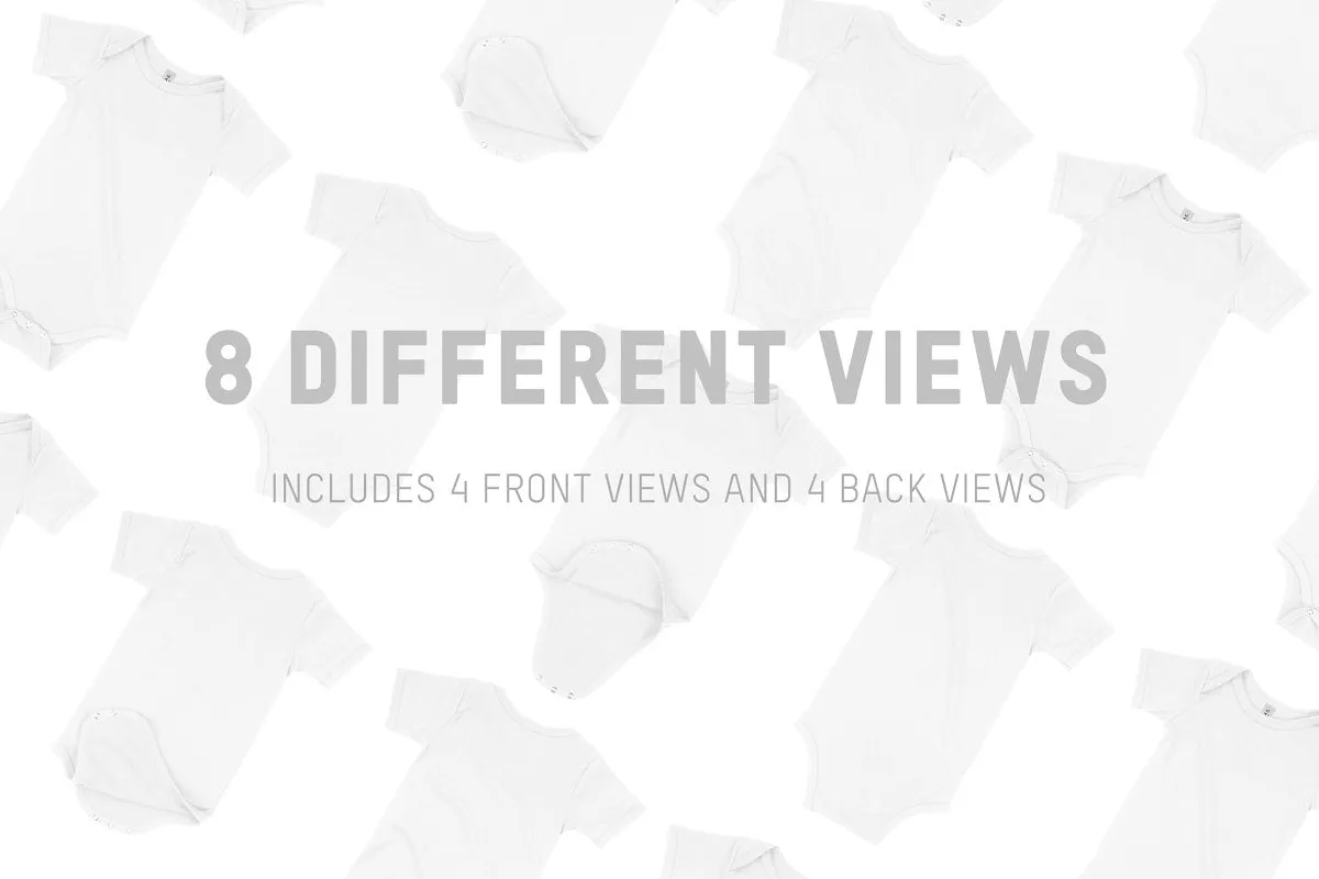 Bella   Canvas 100B Baby One Piece Mockups