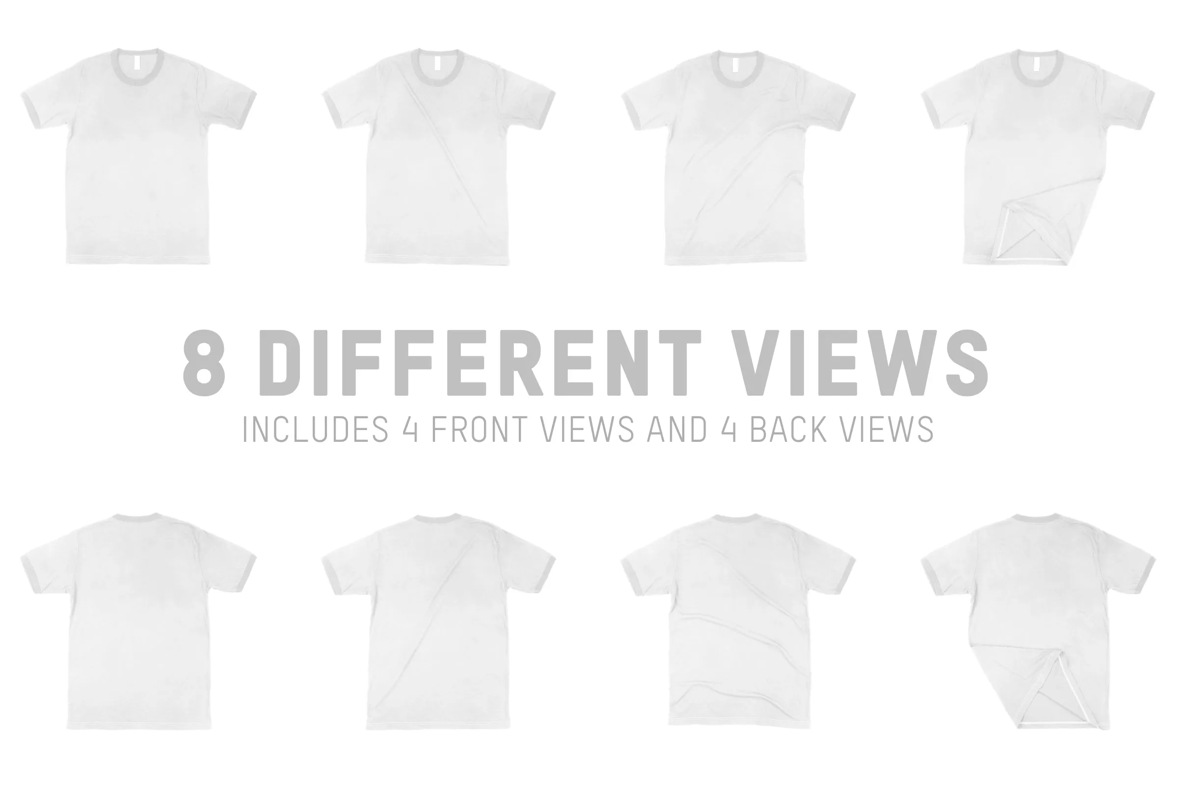 Bella   Canvas 3055 Men's Ringer T-Shirt Mockups