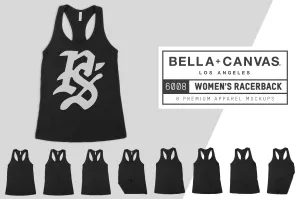 Bella   Canvas 6008 Racerback Tank Mockups