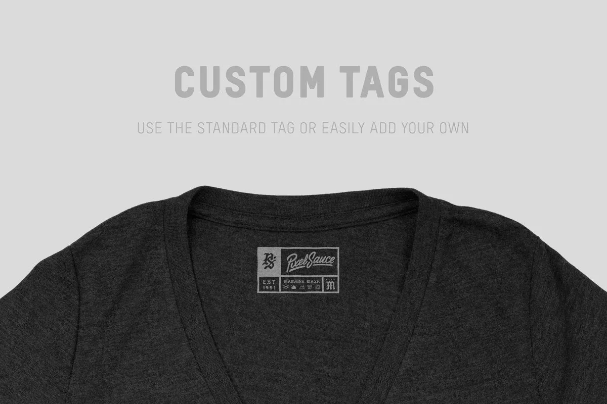 Bella   Canvas 8435 Triblend V-Neck Mockups
