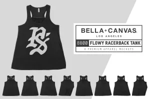 Bella   Canvas 8800 Women's Racerback Mockups