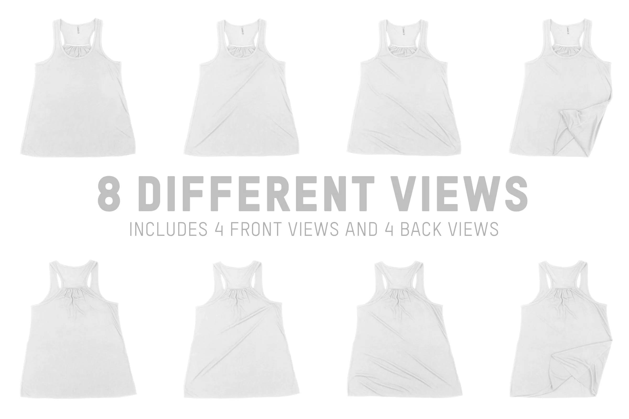 Bella   Canvas 8800 Women's Racerback Mockups