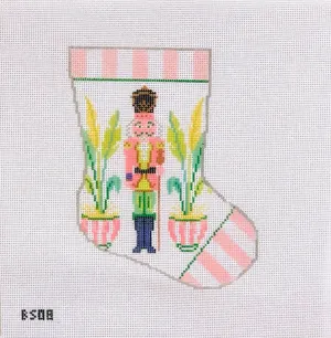 Beverly Hills Nutcracker Ornament Sized Stocking Canvas