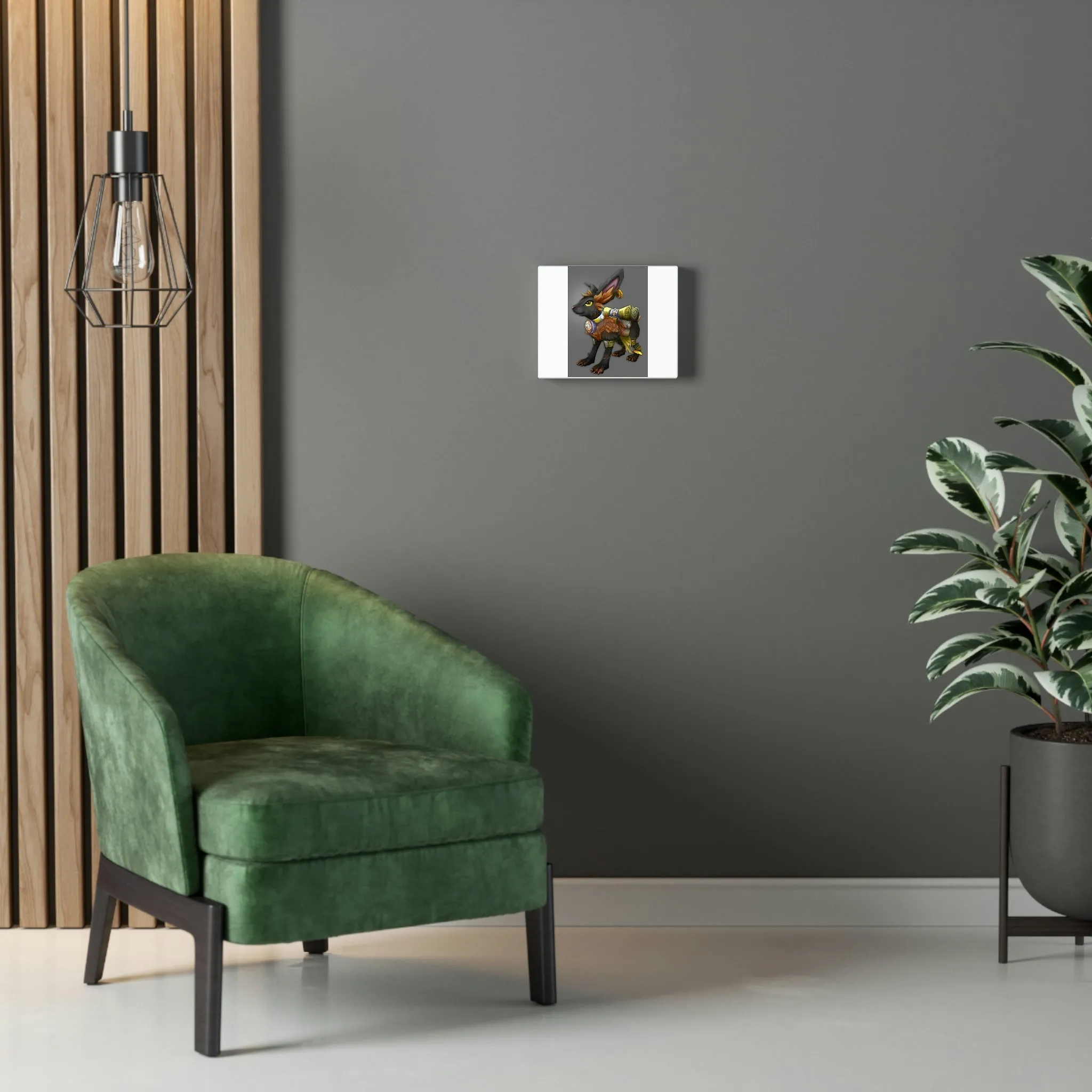 Black Amara Stretched Canvas