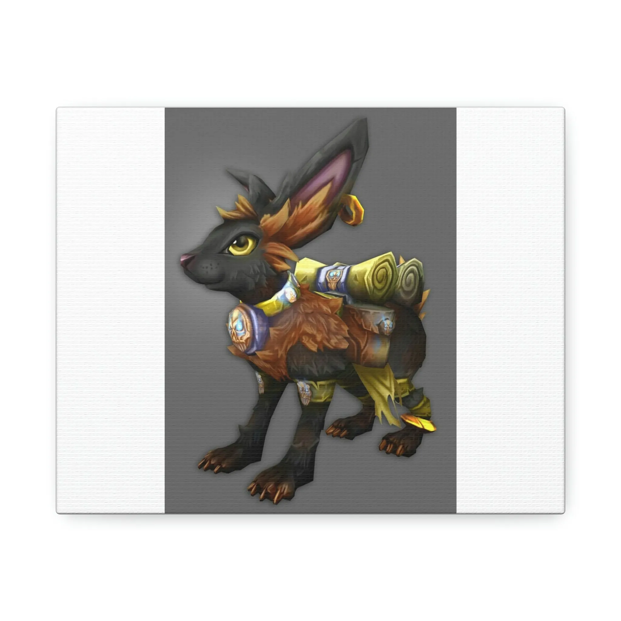 Black Amara Stretched Canvas