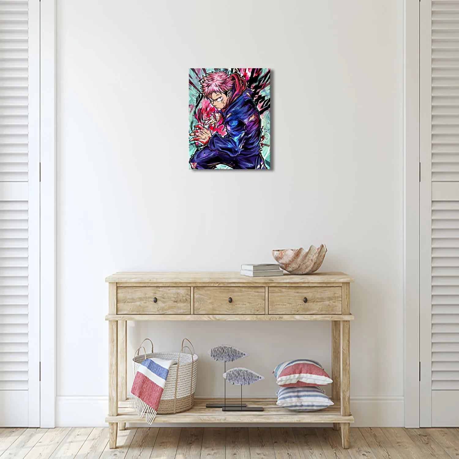 Black Flash Jujutsu Canvas Wall Art