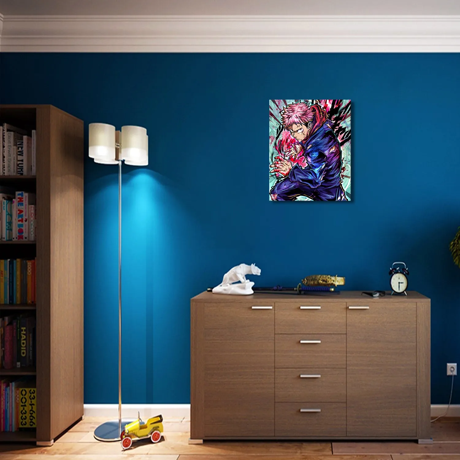 Black Flash Jujutsu Canvas Wall Art