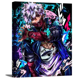 Blue Flame Canvas Wall Art