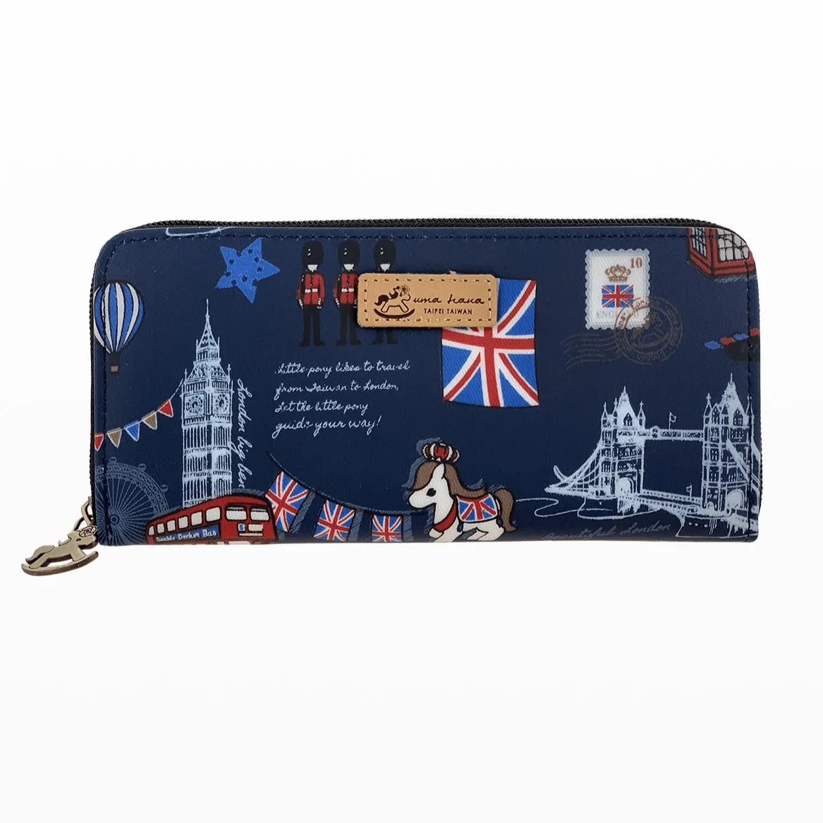 Blue London Long Wallet
