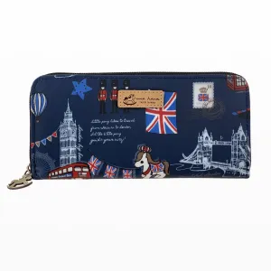 Blue London Long Wallet