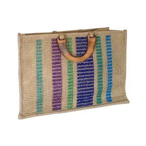 Blue Tonality Stripes Bag
