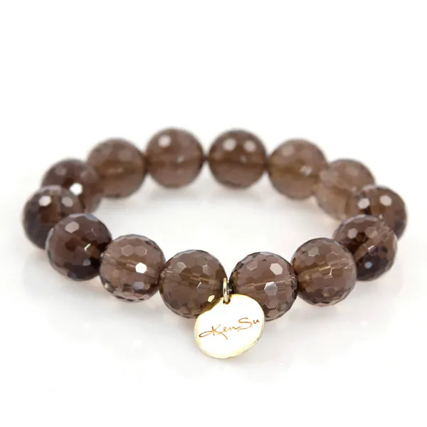 Bracelet - Beaded Smokey Quartz Signature Collection