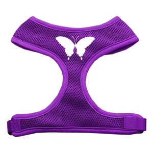 Butterfly Design Soft Mesh Harnesses Purple Medium